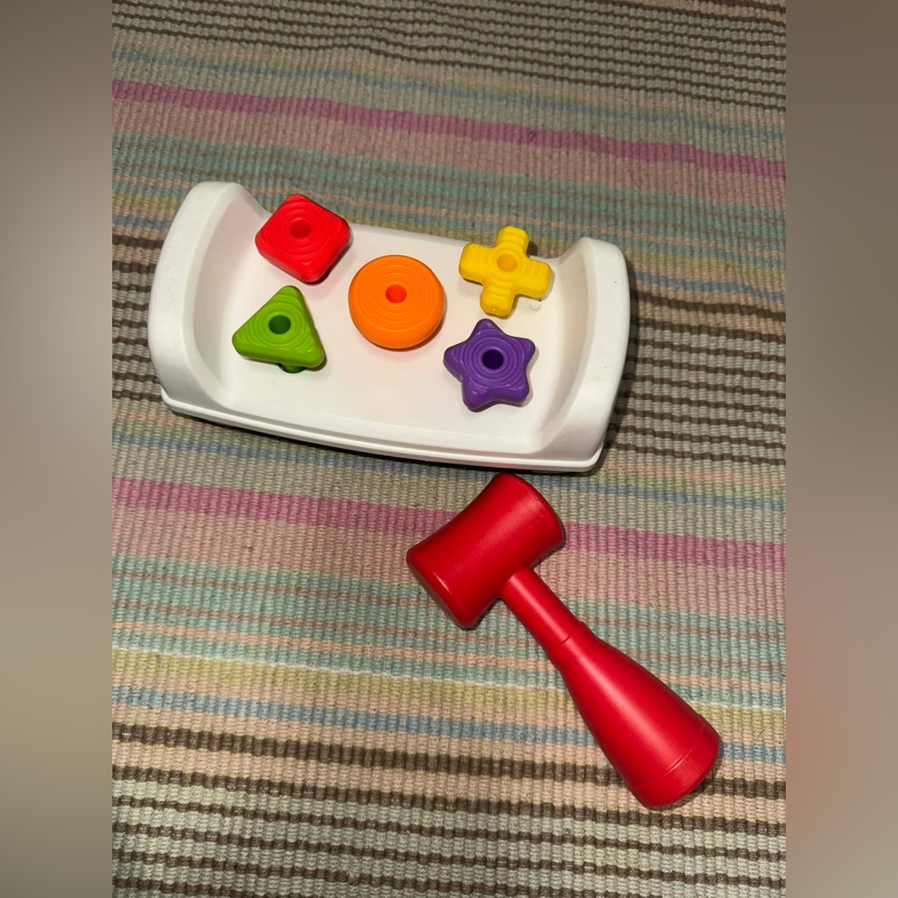 VTech Pop-a-Balls Push & Pop Bulldozer toy & Fisher-Price Tap & Turn Bench - Picture 4 of 5